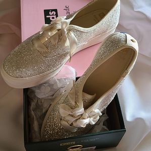 Keds by Kate Spade Glitter Cream 8.5M